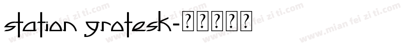 station grotesk字体转换
